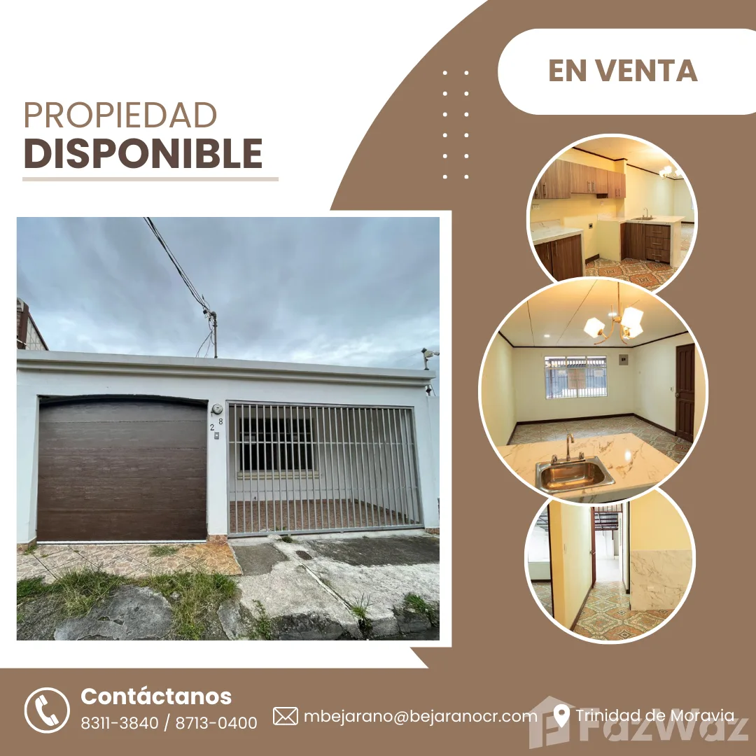 3 Bedroom House for Sale in Moravia, San Jose for $0