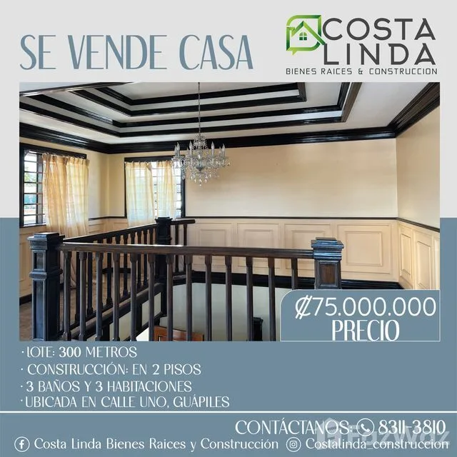 3 Bedroom House for Sale in Pococi, Limon for $165,000