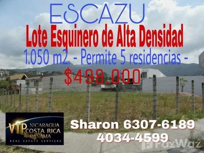 Land for Sale in Escazu, San Jose for $498,000