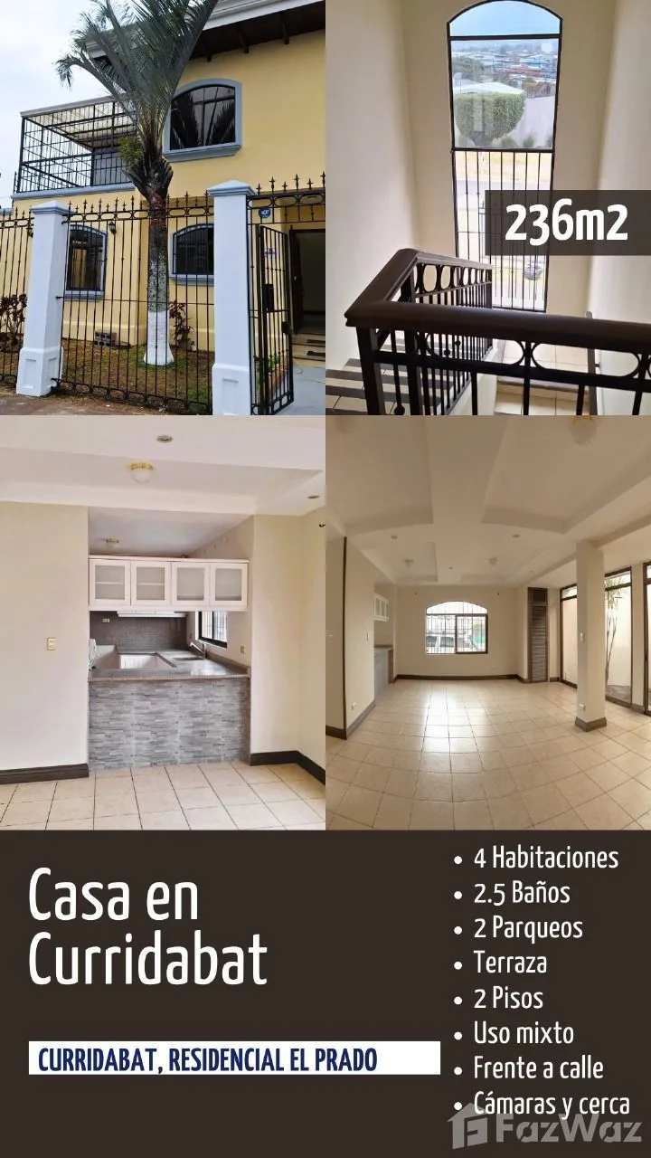 3 Bedroom House for Sale in Curridabat, San Jose for $235,000
