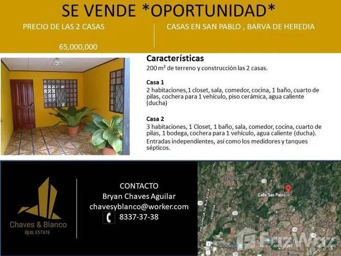 5 Bedroom House for Sale in Barva, Heredia for $113,754