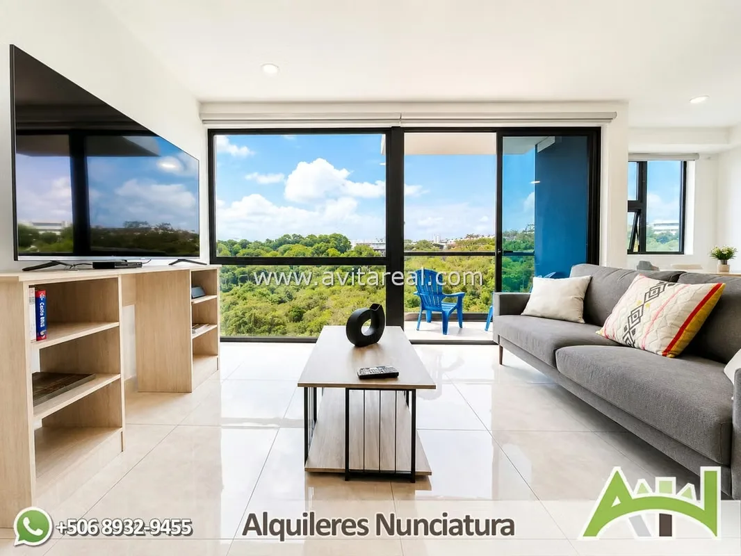 Furnished apartment in Nucleo. Great view to the river.