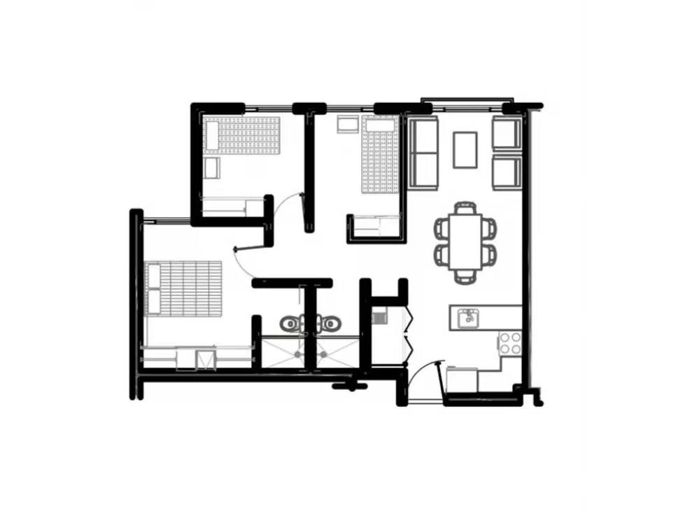Venta de apartamento, más barato que desarrollador. Piso 19 3 habitaciones, 2 baños, 1 parqueo 60m2 habitables Condominio cuenta con Piscina Semi Olímpica, Gimnasio, 3 parques de ..., photo 12