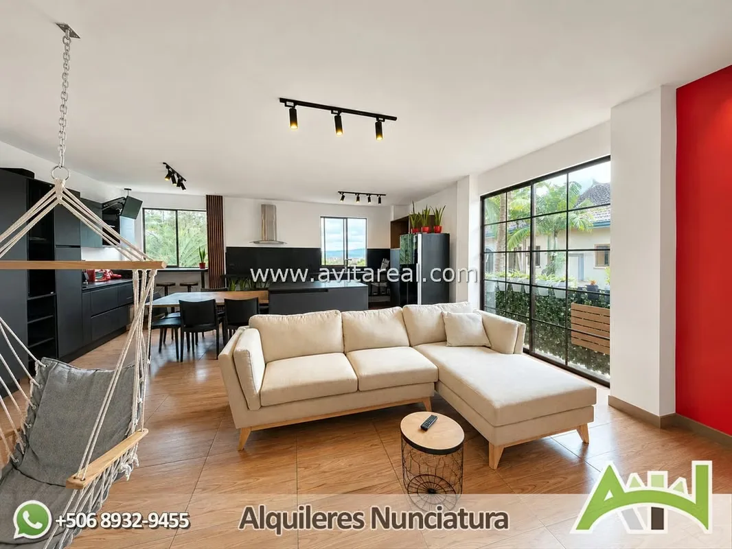 Furnished 3-bedroom apartment in San Rafael de Escazú, private condominium with amenities., photo 5