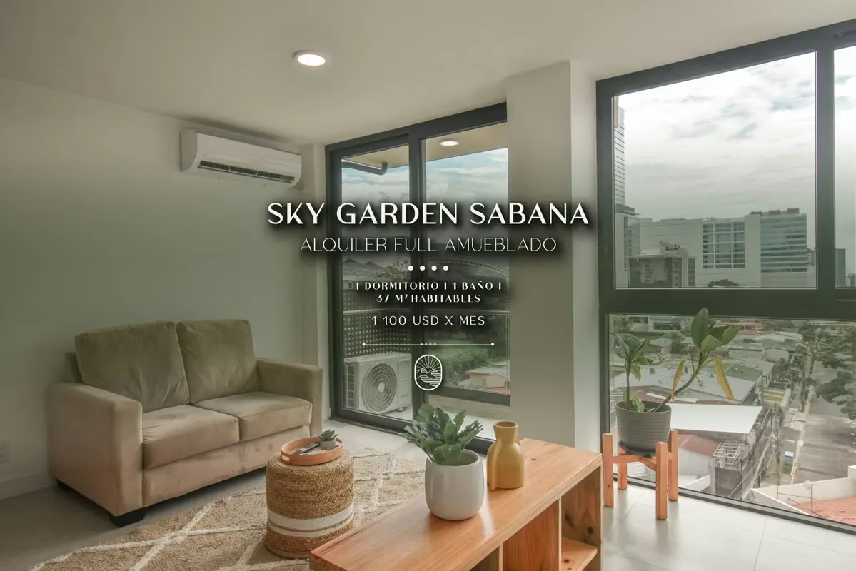 STUDIO FOR RENT IN SKY GARDEN SAVANA - 124; NORTHERN SAVANA, SAN JOSÉ