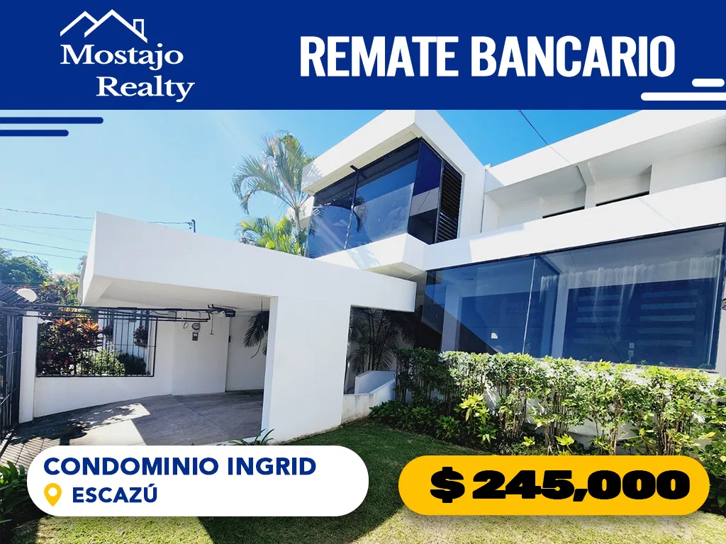 Remate Bancario! Venta de Casa amplia, Condominio Ingrid, Escazú