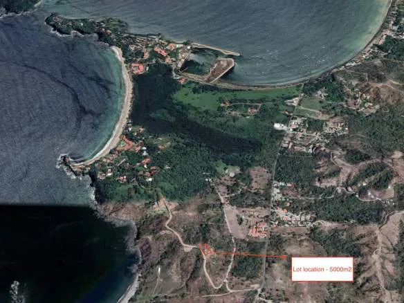 360° ocean view 5000m2 lot in Flamingo Beach