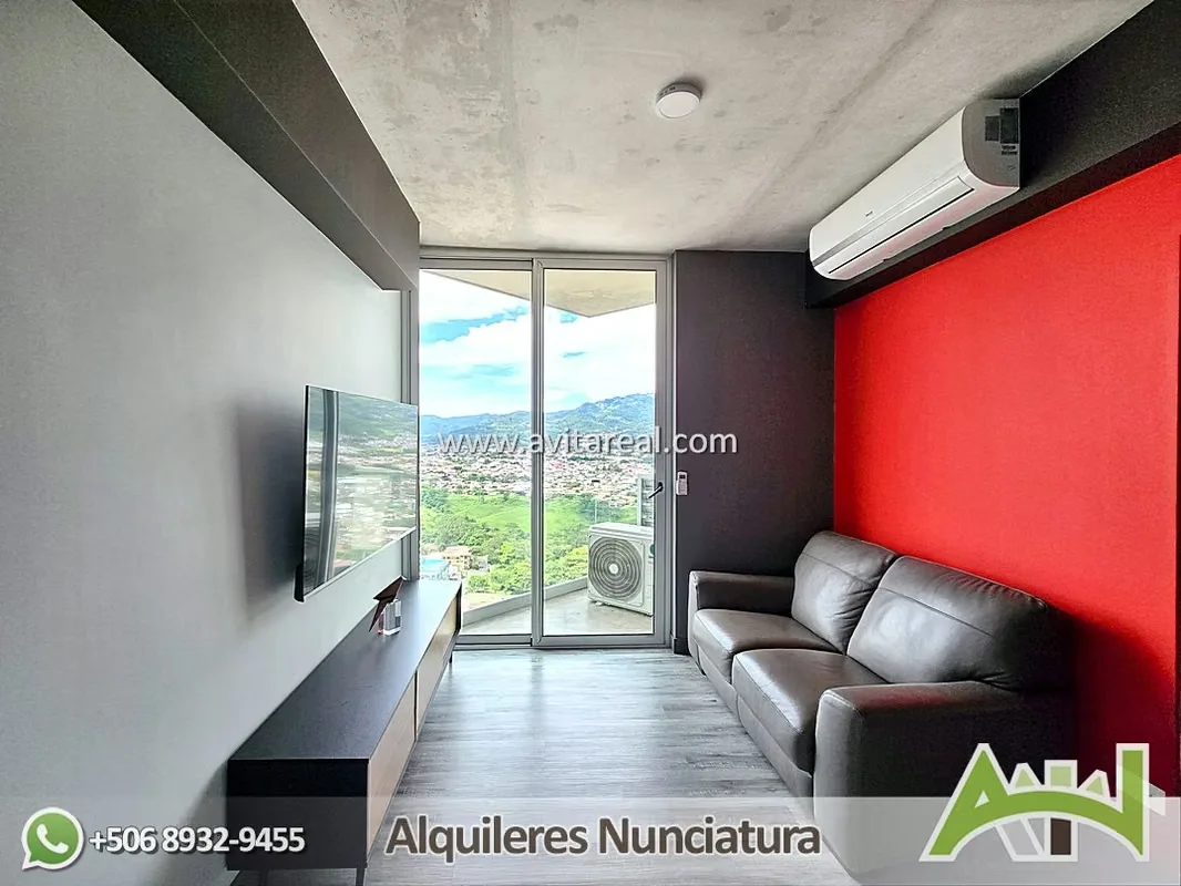 Modern and cozy apartment for rent in Secrt Sabana, one of the most exclusive and best-located towers in La Sabana.