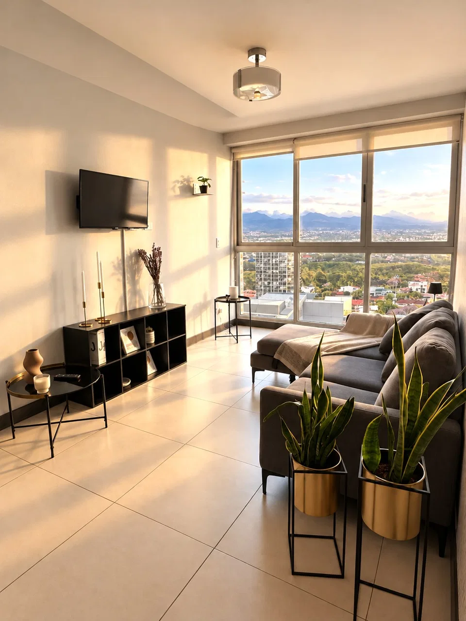 Apartamento amueblado en alquiler en Rohrmoser: vistas panorámicas desde el piso 18 (ref : 01)