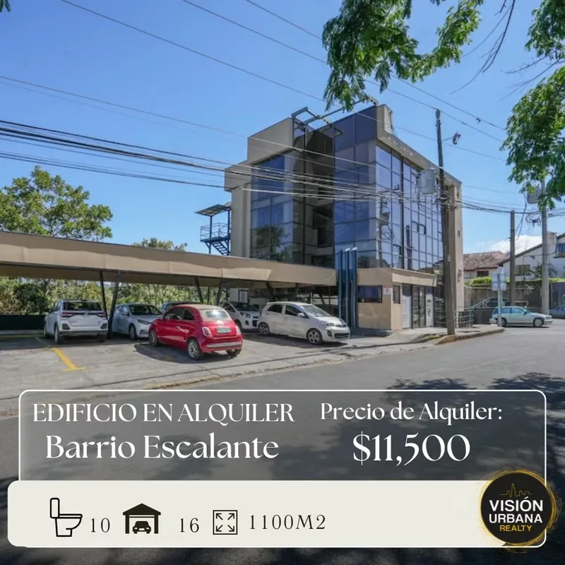 Edificio Comercial de 1100m2 ubicado en Barrio Escalante, el mismo es de 4 niveles que se distribuyen de la siguiente manera.