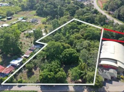 4.35 ACRES – En El Corazón De Uvita Con 90 Metros De Frente A Calle Pavimentada!!!