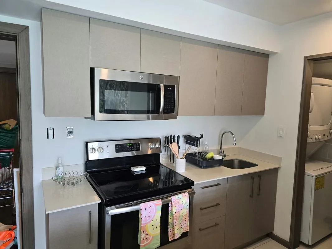 Furnished apartment, with 2 bedrooms, 2 bathrooms, 2 parking spaces, excellent view of the river, excellent amenities, Gym, swimming pool, multi-purpose living room, security 24 / 7 San ...