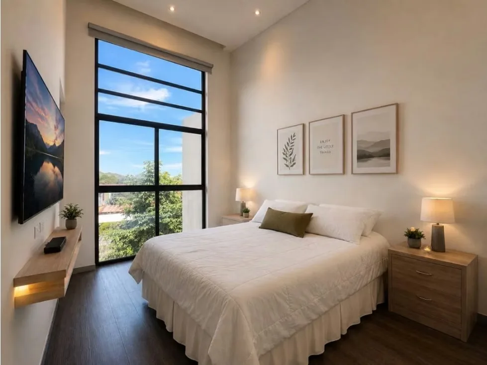 Precioso apartamento con habitación separada, cuenta con una gran variedad de servicios en un radio de pocos metros, tales como tiendas de conveniencia, farmacias, supermercados, ...