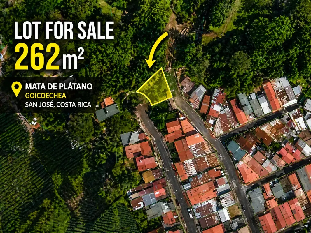 Lot for Sale in Mata de Plátano, Goicoechea | 262 m² | Great Opportunity | Ready to Build, photo 3