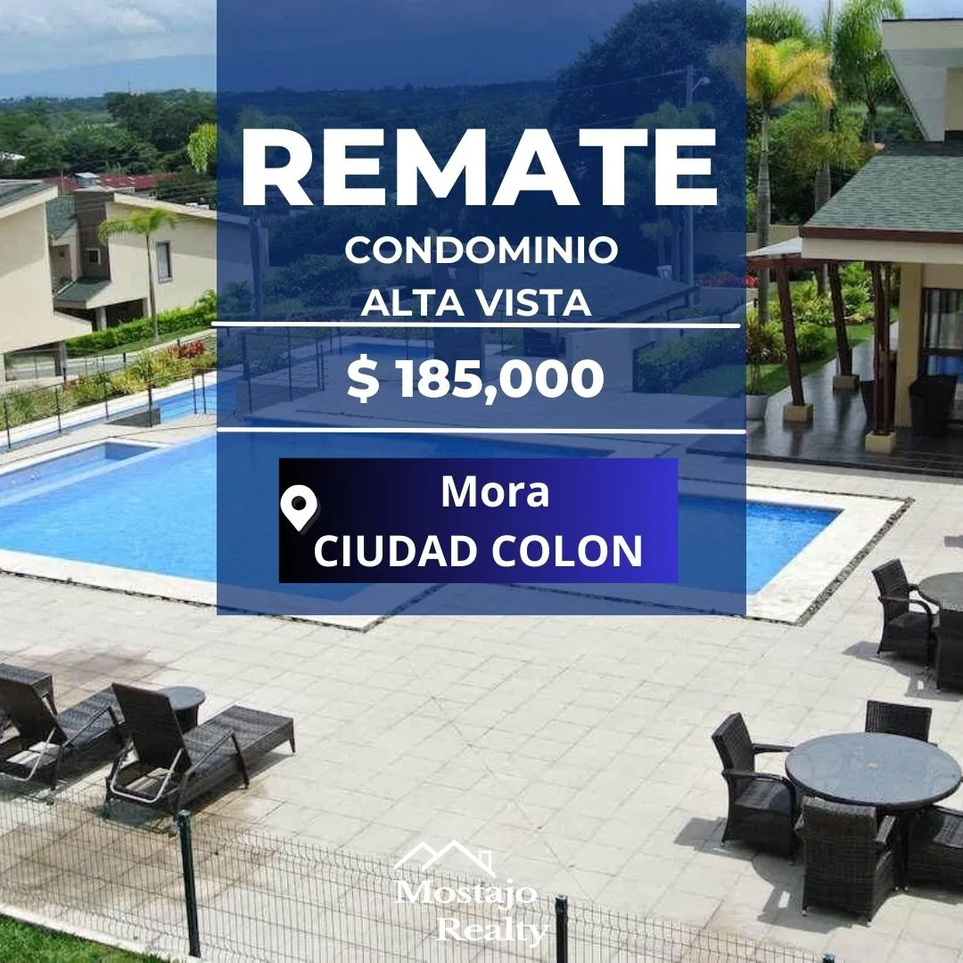 Venta de casa, Condominio Alta Vista, Mora, Ciudad Colón, Remate bancario