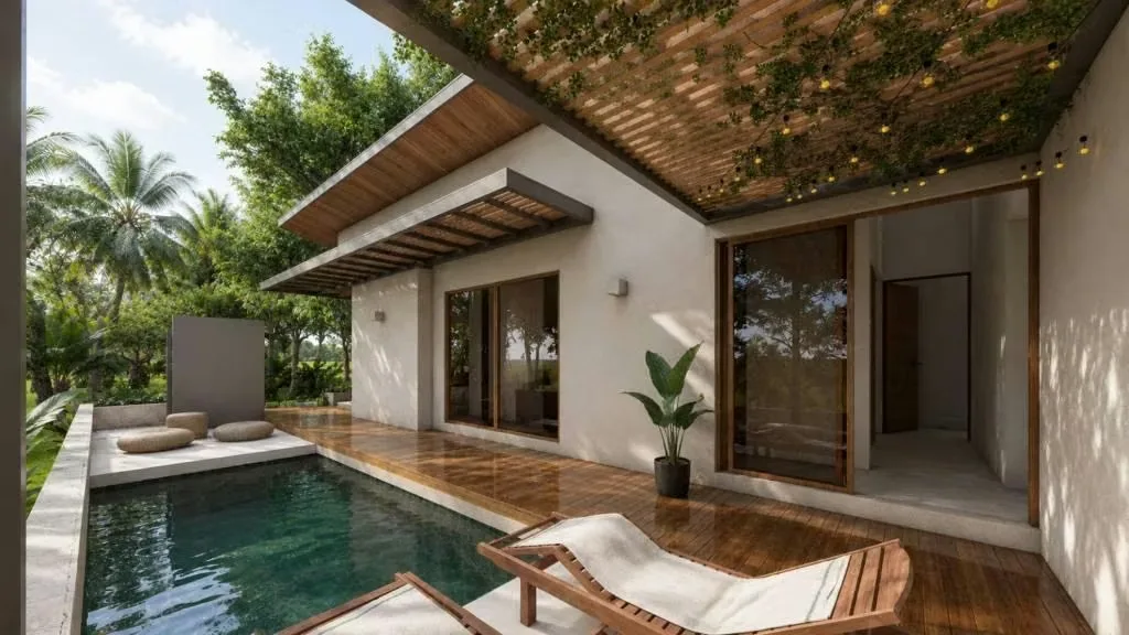 Casa nueva para estrenar con piscina privada ideal para Airbnb y pasar sus vacaciones cerca del mar.