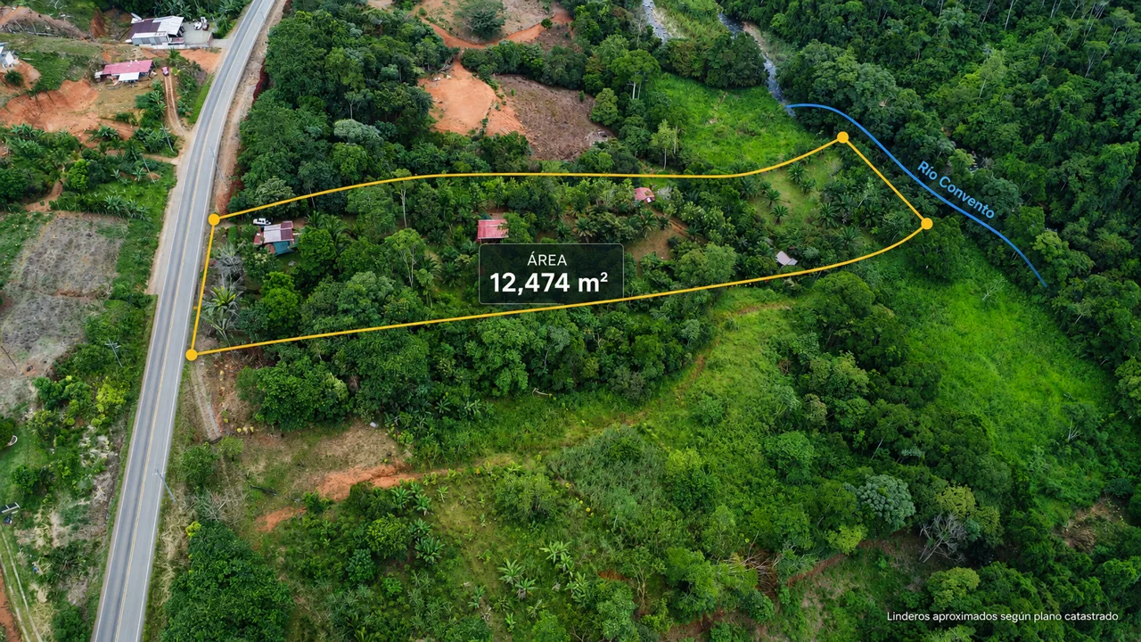 Riverfront Property in La Esperanza de San Pedro — Pool, Working Wells, fruit trees and Land Ready to Build On – 3 acres