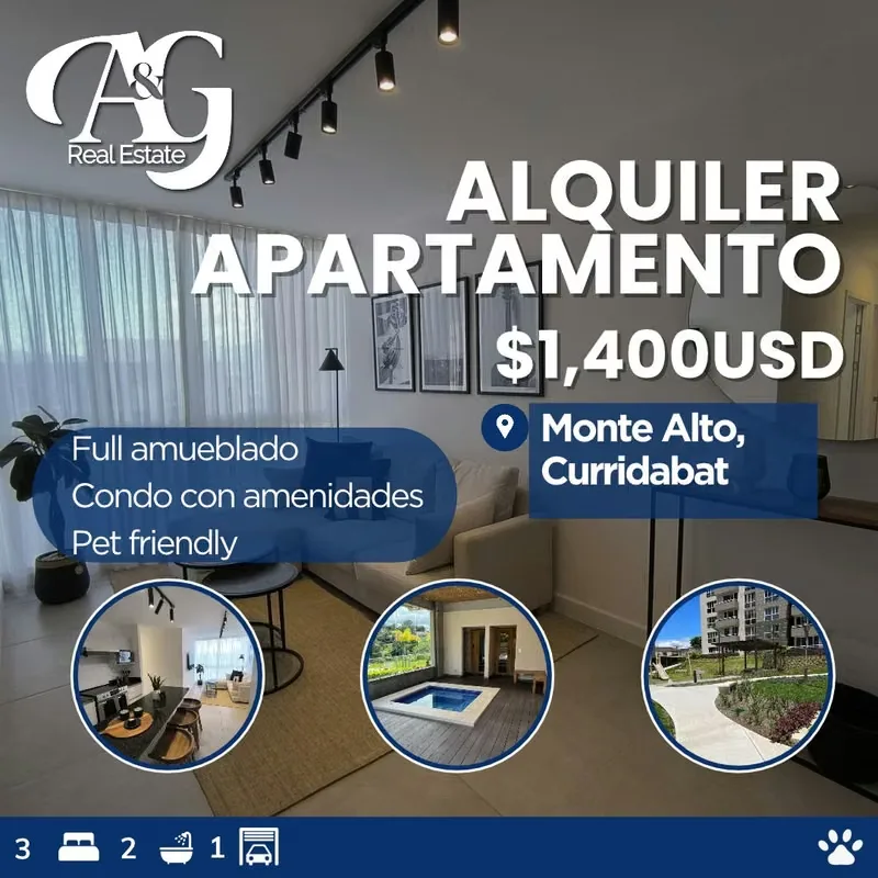 Alquiler de hermoso apartamento para seguir estrenando en Monte Alto. Piso 6