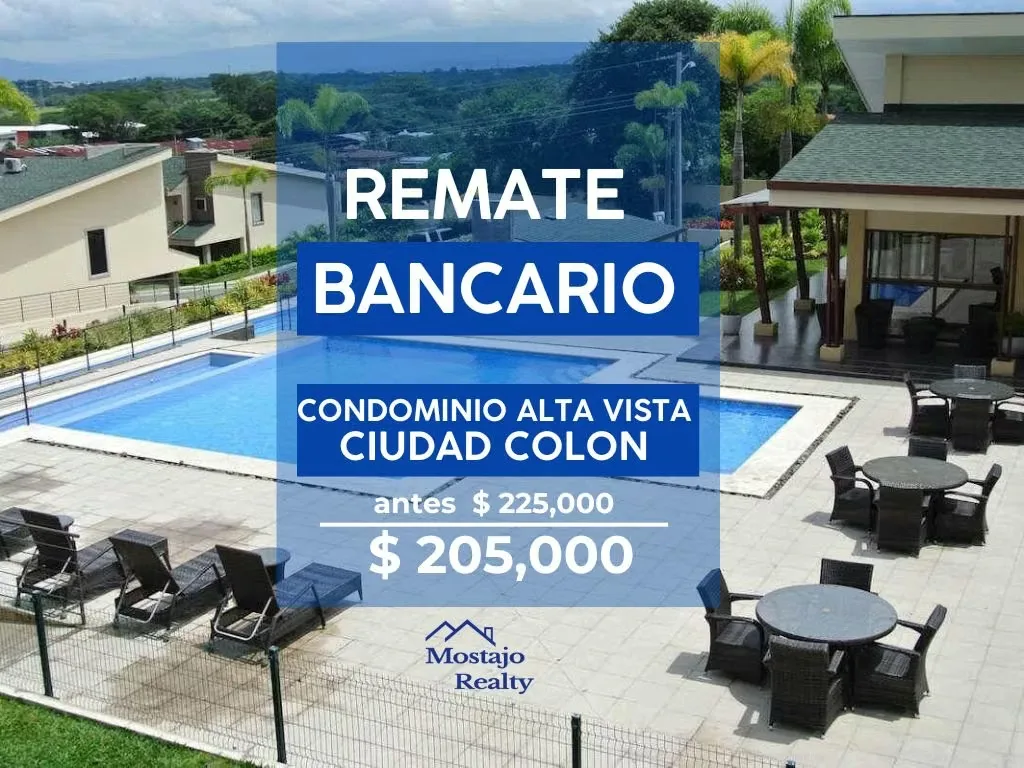 ¡REMATE BANCARIO! Casa en venta en Condominio Altavista, Ciudad Colón, Mora