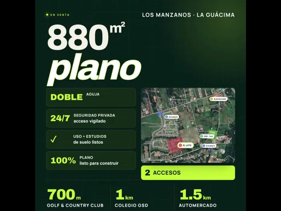 Venta de Hermoso Lote, Cuidad Hacienda Los Reyes, Condominio Los Manzanos, Guacima, Alajuela, photo 2