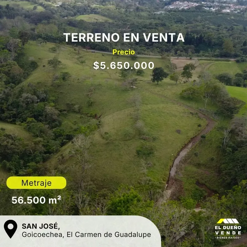 Terreno en Venta en San Jose Mata de Platano.