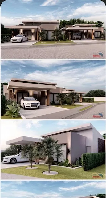Hermosa casa de arquitectura moderna, rodeada de áreas ...
