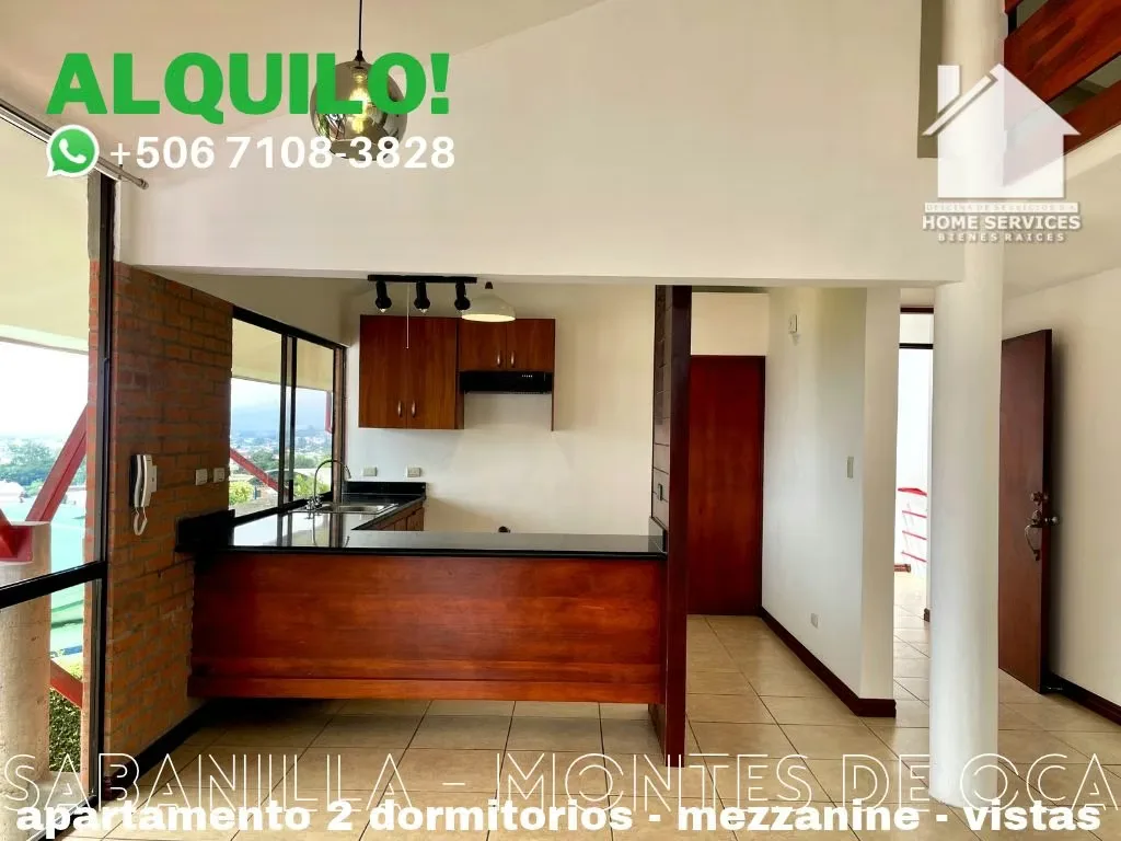 FOR RENT! 2 Bedrooms, Mezzanine, Views – Sabanilla, Montes de Oca., photo 4