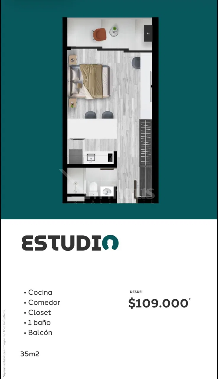 Apartamento Studio en Preventa - Soy Escalante