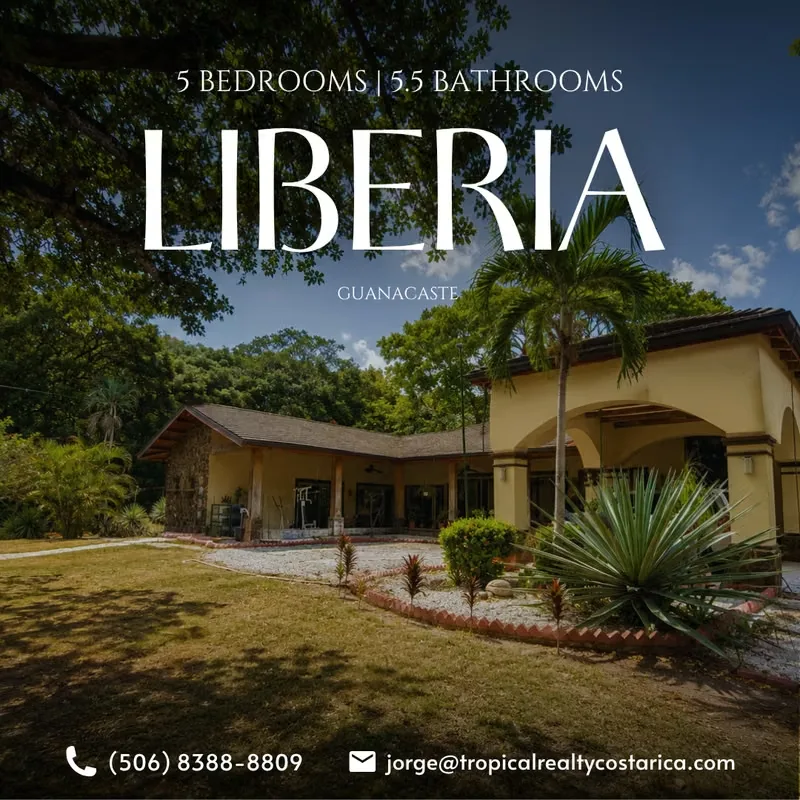 Set within nearly 6 hectares of lush tropical landscape in Liberia, Guanacaste, this exceptional estate offers a rare combination of luxury living, privacy and outstanding investment ...