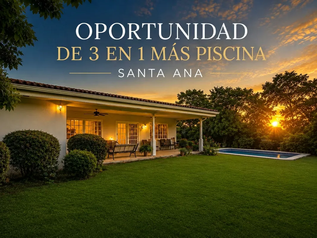 Beautiful and exclusive property located in Piedades, Santa Ana, ideal as an investment, business opportunity, or private family residence. The property features 3 independent ...