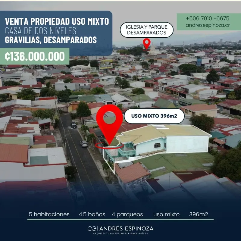 Propiedad amplia en zona de uso mixto. Idea para oficinas, centro educativo o comercio menor. Ubicada a menos de 1km del ...