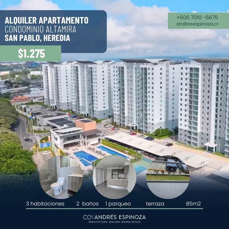 Viva en un moderno apartamento ubicado en el piso 8 del Condominio BellaVista, con excelente iluminación natural, balcón y una ubicación estratégica en Barreal de Heredia, a pocos ...