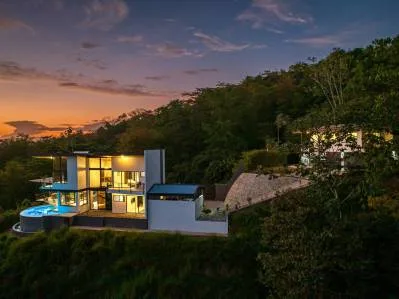 Impresionante casa personalizada con vista al mar y al atardecer y casa de huéspedes, photo 3