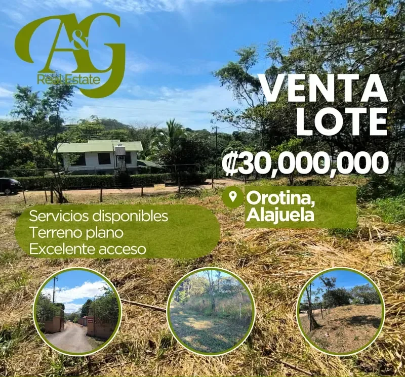 Si buscás un terreno amplio, plano y con excelente acceso, esta propiedad en Orotina es una oportunidad ideal para desarrollar tu ...