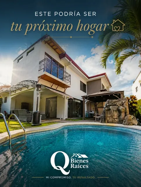 Private Pool Home for Sale in Francosta Condominium, Heredia