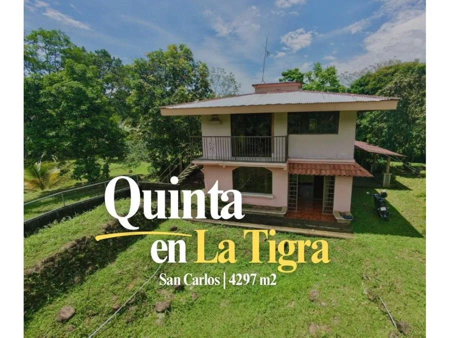 🌳 ¡Tu Quinta en La Tigra! Casa con terreno