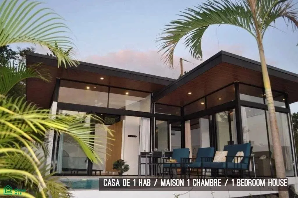 Proyecto residencial de villas con diseño moderno y tropical