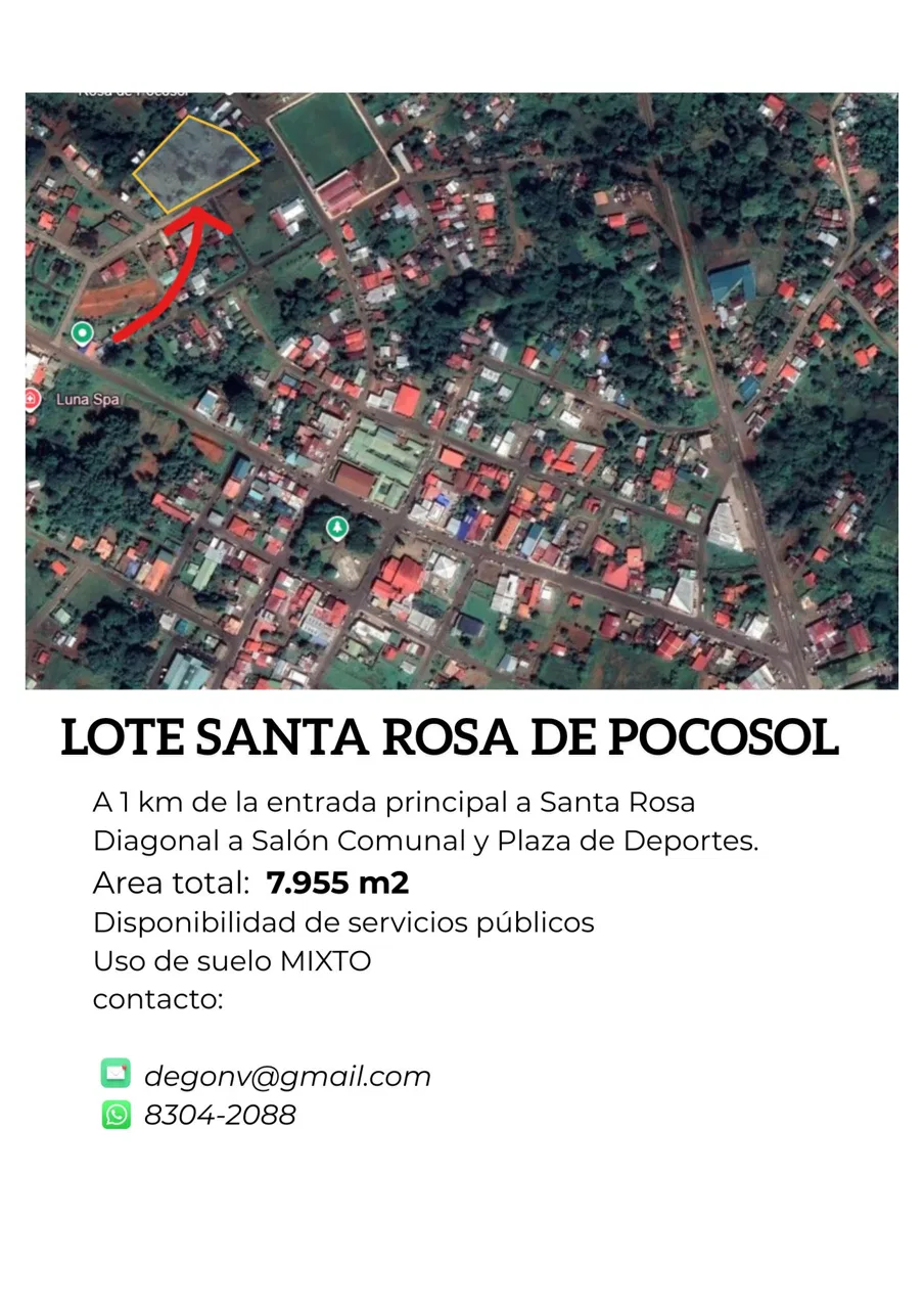 Lote grande Centrico en Santa Rosa