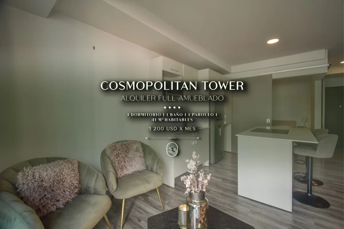 1 HAB APARTMENT FOR RENT IN COSMOPOLITAN TOWER - 124; ROHRMOSER, SAN JOSÉ