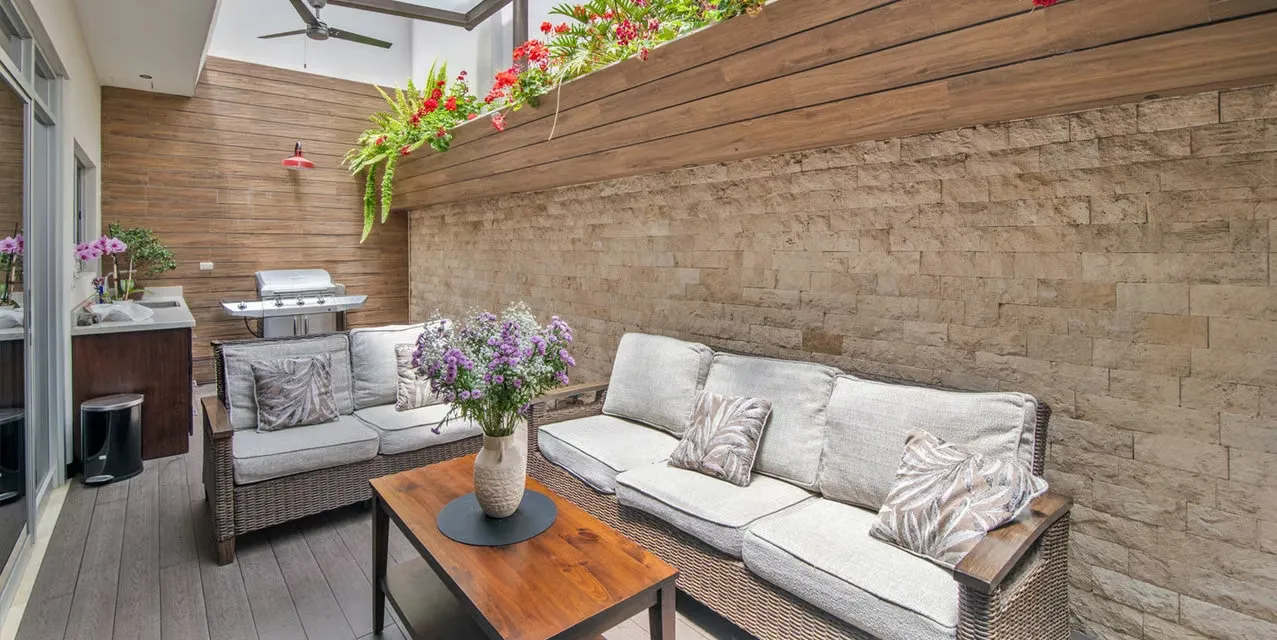 4-bedroom family home in Curridabat, San Jose with open concept living, covered terrace, and spacious bedrooms in gated Lomas de Granadilla community, Costa Rica.