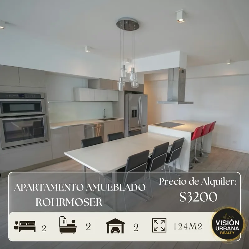 Exclusive furnished 2-bedroom apartment located in the heart of Rohrmoser in the ONE Condominium, across from Parque del Café. This single-level apartment offers 124 m² of ...