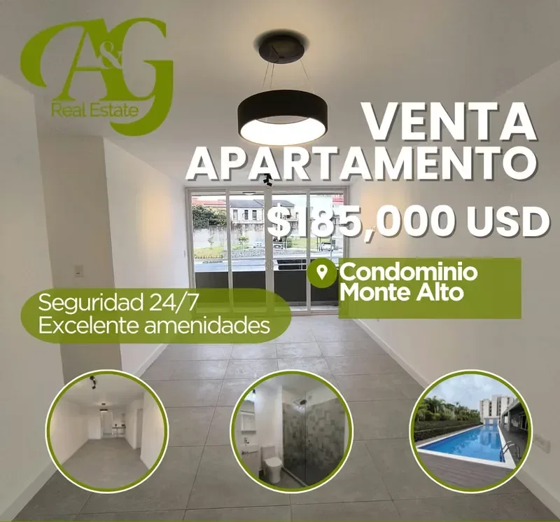 Hermoso y amplio apartamento ubicado en el Condominio Monte Alto, en cuarto piso, con excelente distribución, amplios espacios, balcón con hermosa vista y acceso a amenidades de ...