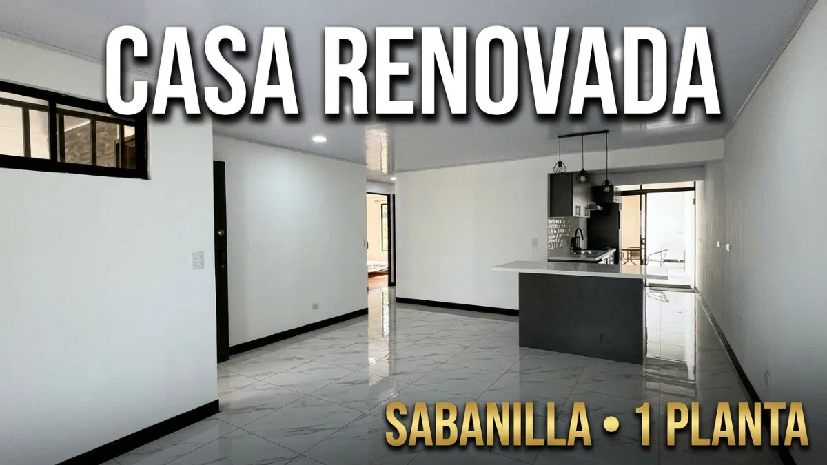 VENTA CASA DE UN NIVEL RENOVADA EN SABANILLA DE MONTES DE OCA CERCA DEL COLEGIO METODISTA  - Venta en Montes de Oca