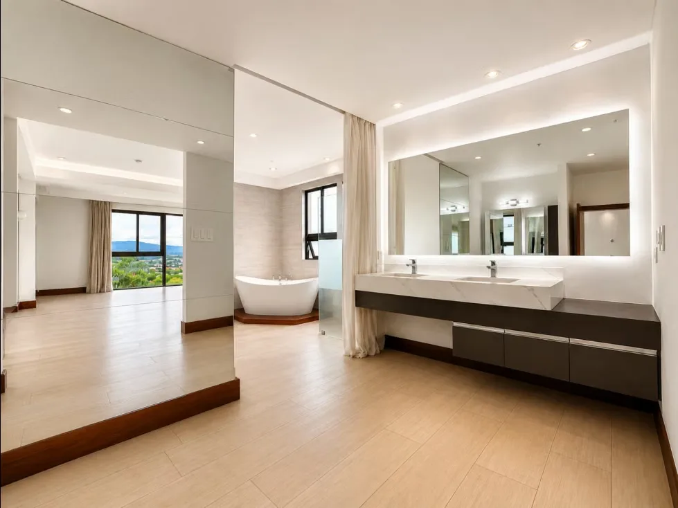 Apartamento contemporáneo de 216 m², ubicado en Lomas del Valle, Pozos de Santa Ana. Su ubicación esquinera, los amplios ventanales y un balcón de 41 m² con vista panorámica hacia ..., photo 14