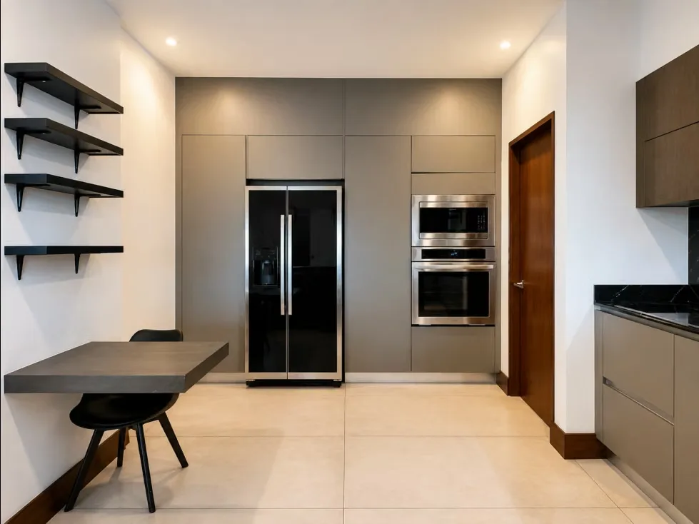 Apartamento contemporáneo de 216 m², ubicado en Lomas del Valle, Pozos de Santa Ana. Su ubicación esquinera, los amplios ventanales y un balcón de 41 m² con vista panorámica hacia ..., photo 7