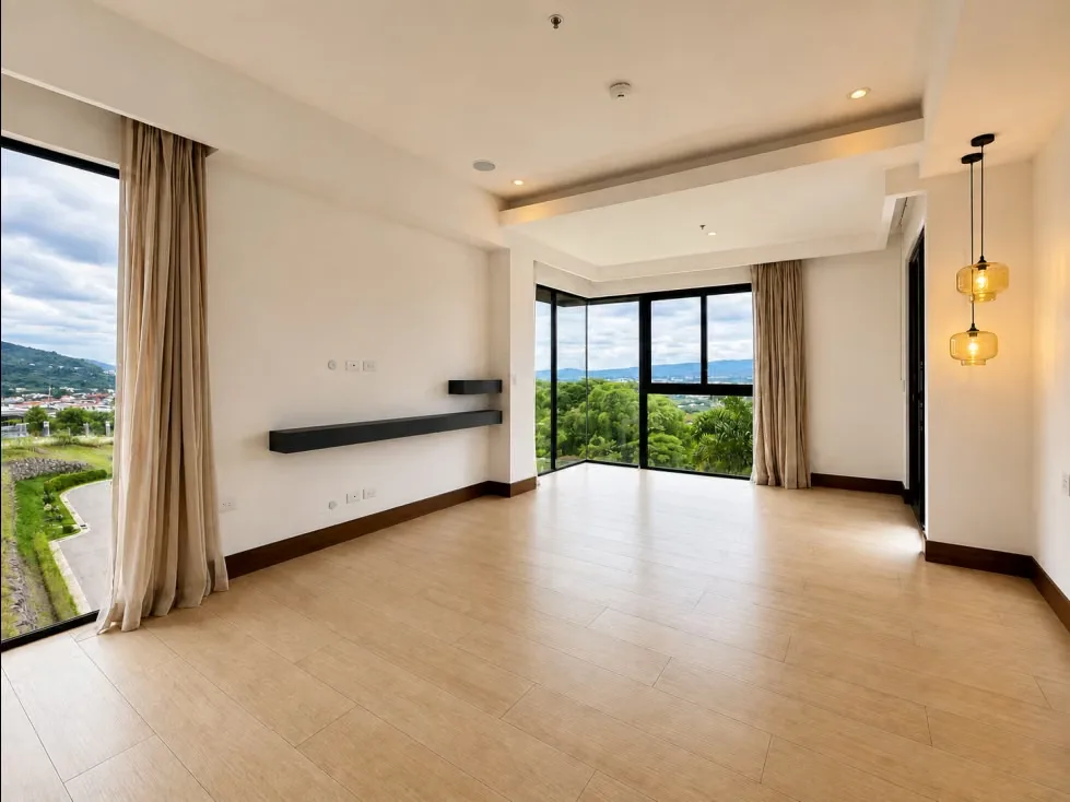 Apartamento contemporáneo de 216 m², ubicado en Lomas del Valle, Pozos de Santa Ana. Su ubicación esquinera, los amplios ventanales y un balcón de 41 m² con vista panorámica hacia ..., photo 9