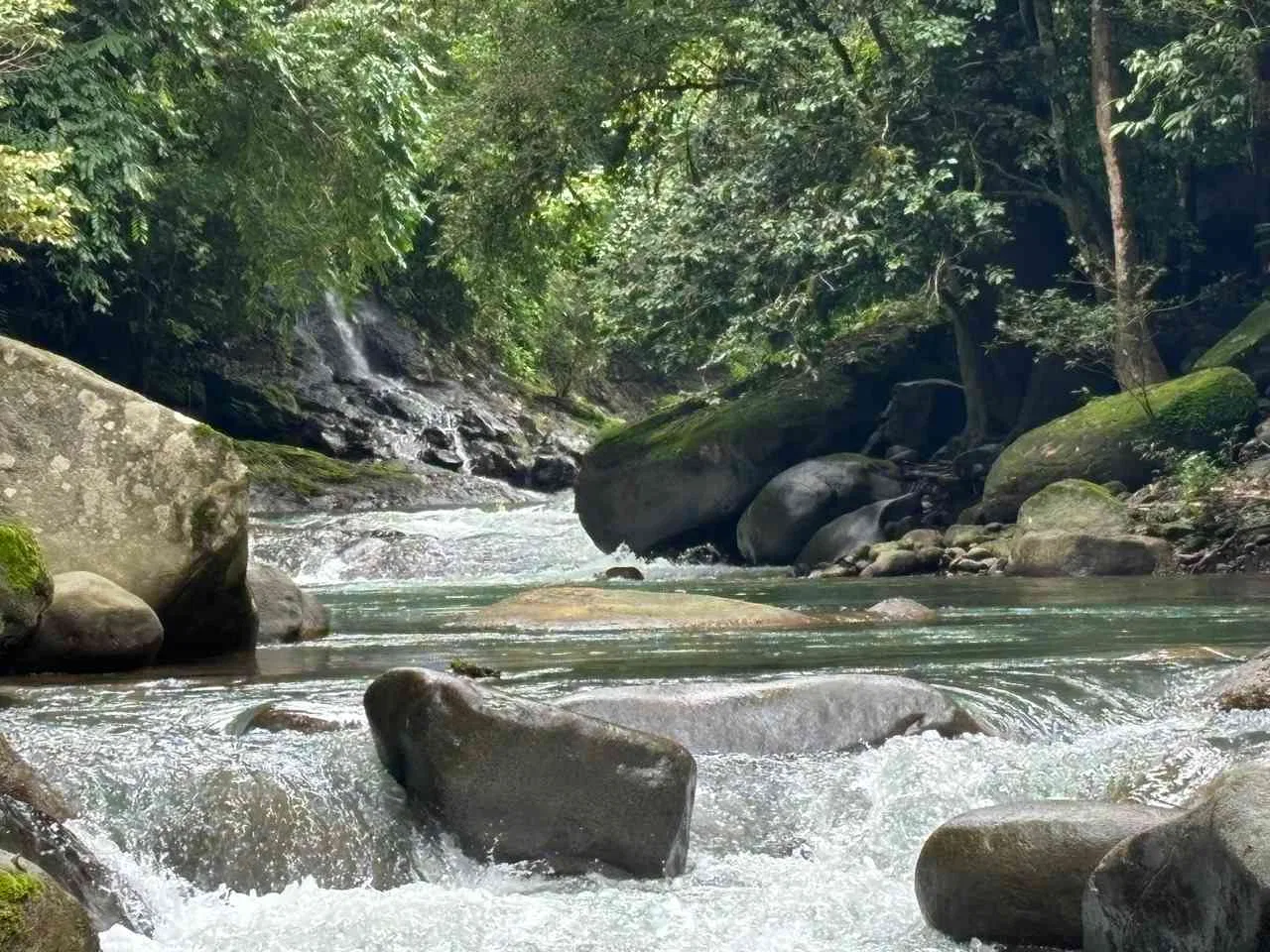 Riverside Sanctuary 3-Bedroom Home with Majestic Mountain View Pool Surrounded by 15+ Acres, Abundant Fruit Trees & Wildlife in Platanillo above Dominical Costa Rica