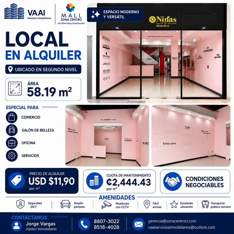COMMERCIAL PLACE FOR RENT - SMALL CENTER AREA
