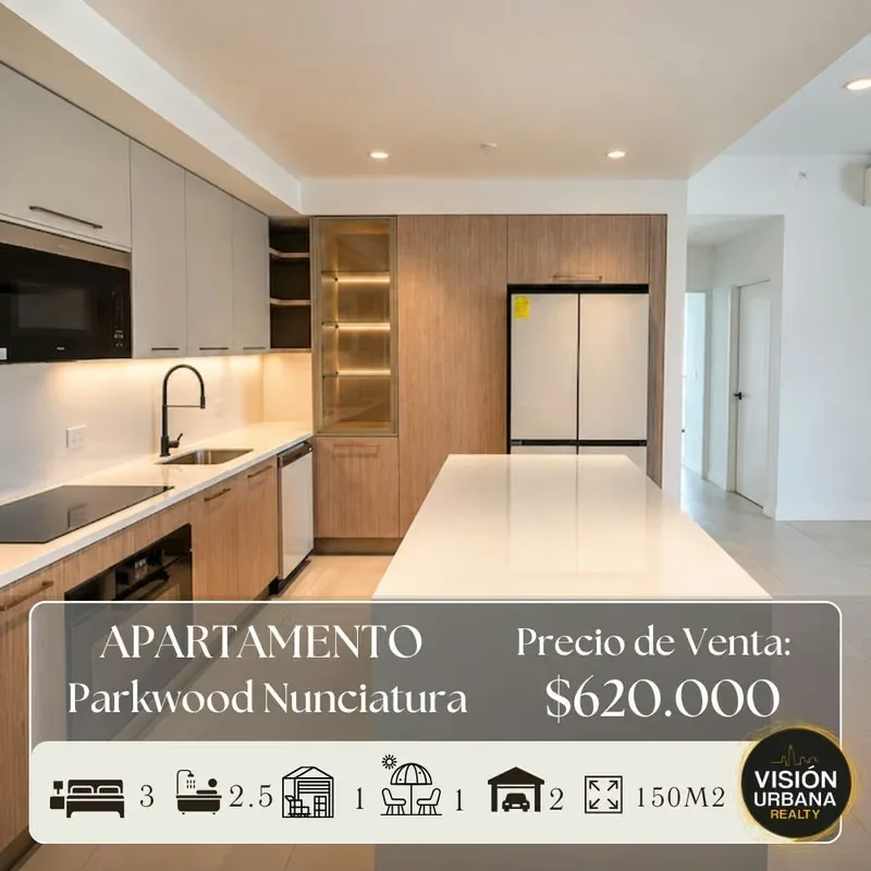 Live in one of the most exclusive condominiums in the area. This modern, brand-new 150m² apartment, located on the 15th floor of Torre Parkwood, offers excellent natural ...