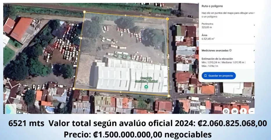 MA Asesoría vende propiedad con Terreno de Uso Industrial y Comercial en San Joaquín de Flores, Heredia